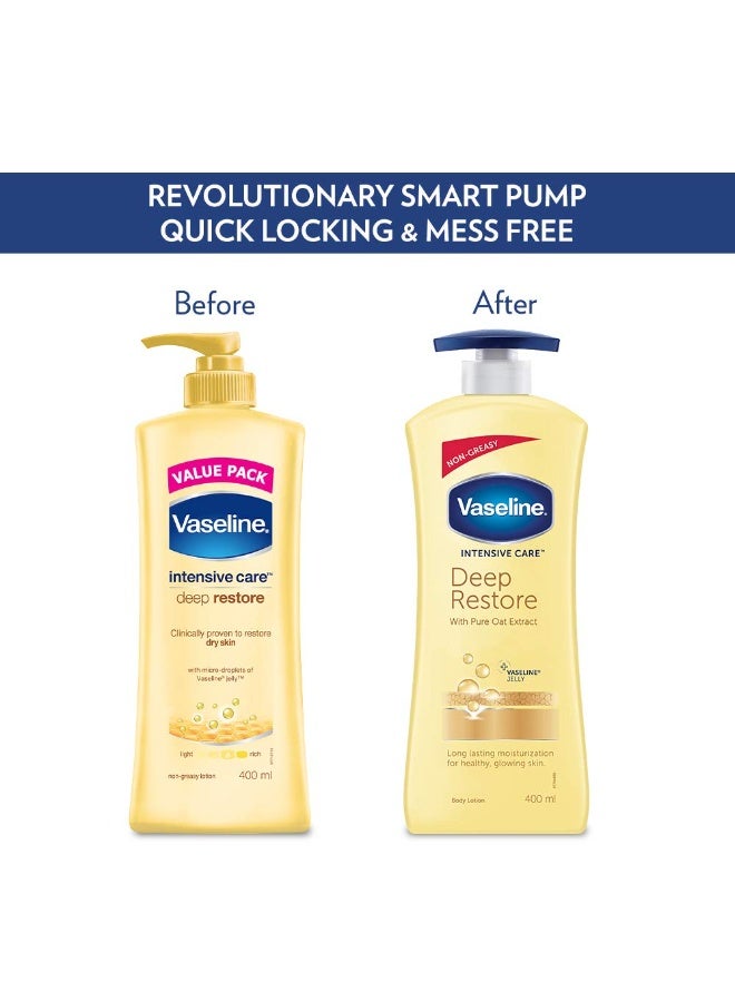 فازلين لوشن فازلين للعناية المركزة والترطيب العميق للجسم بخلاصة الشوفان النقي، 400 مل - Image 2